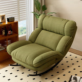 Modern Nordic Velvet Rocking Chair with Adjustable Backrest – Armless Design, Foam Cushion, Carbon Steel Frame for Living Room