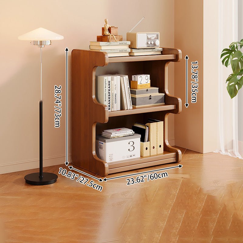 Contemporary Square Bamboo-MDF Storage Cabinets & Bookshelf — 3/4-Tier Design for Study