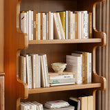 Contemporary Square Bamboo-MDF Storage Cabinets & Bookshelf — 3/4-Tier Design for Study