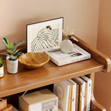 Contemporary Square Bamboo-MDF Storage Cabinets & Bookshelf — 3/4-Tier Design for Study