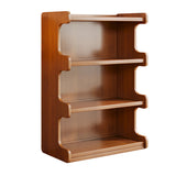 Contemporary Square Bamboo-MDF Storage Cabinets & Bookshelf — 3/4-Tier Design for Study