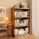 Contemporary Square Bamboo-MDF Storage Cabinets & Bookshelf — 3/4-Tier Design for Study
