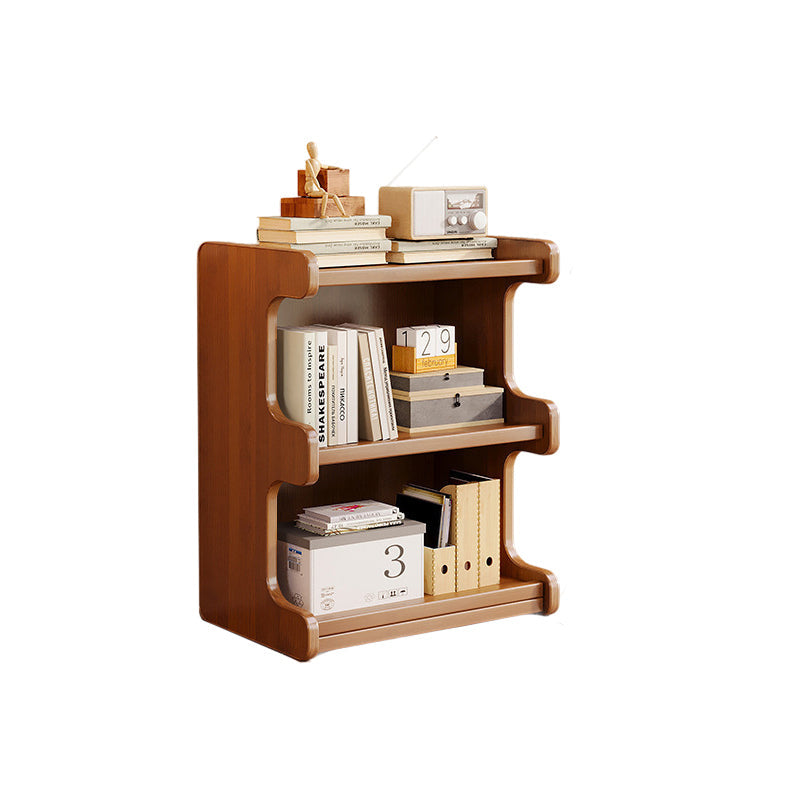 Contemporary Square Bamboo-MDF Storage Cabinets & Bookshelf — 3/4-Tier Design for Study