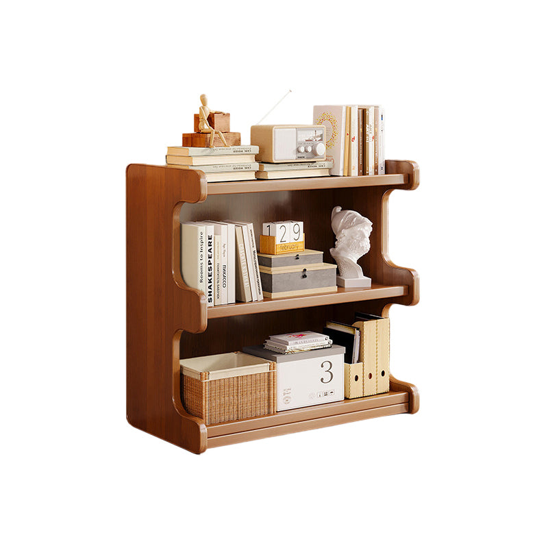 Contemporary Square Bamboo-MDF Storage Cabinets & Bookshelf — 3/4-Tier Design for Study