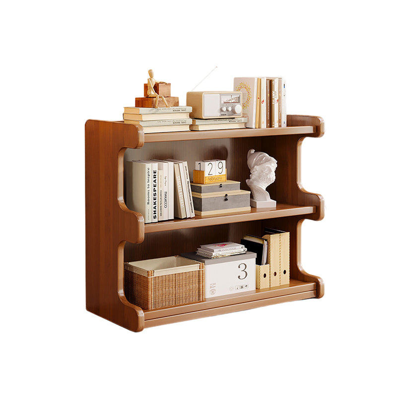 Contemporary Square Bamboo-MDF Storage Cabinets & Bookshelf — 3/4-Tier Design for Study