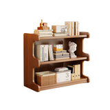 Contemporary Square Bamboo-MDF Storage Cabinets & Bookshelf — 3/4-Tier Design for Study