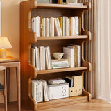 Contemporary Square Bamboo-MDF Storage Cabinets & Bookshelf — 3/4-Tier Design for Study