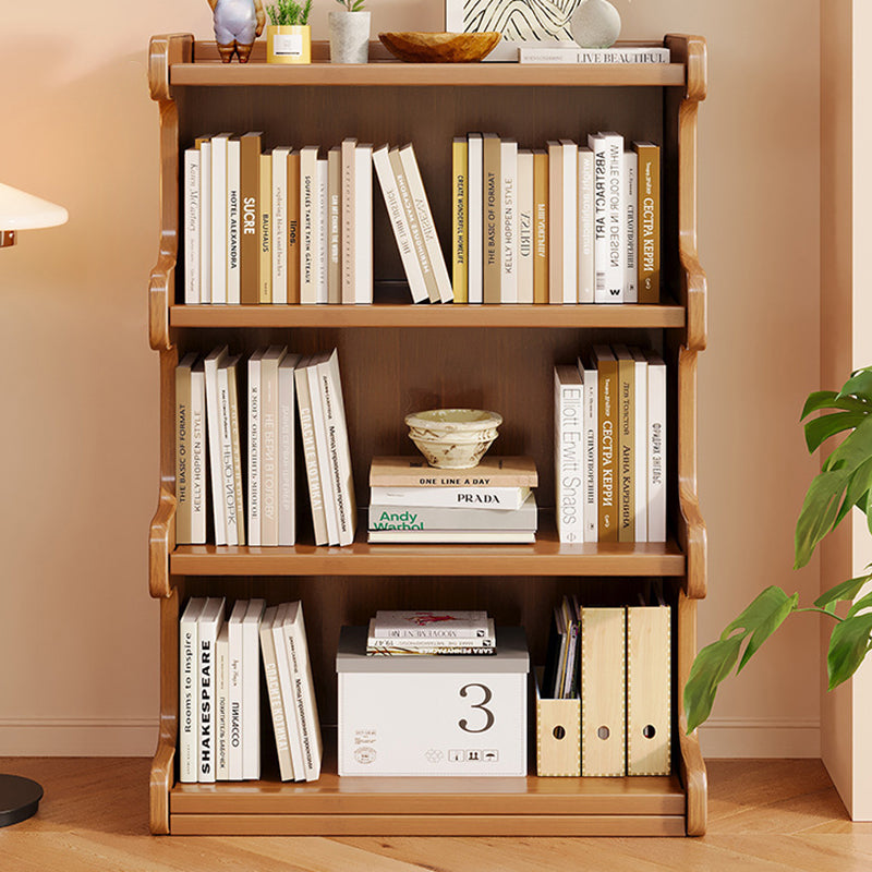 Contemporary Square Bamboo-MDF Storage Cabinets & Bookshelf — 3/4-Tier Design for Study