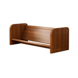Contemporary 1-Tier Bookshelf – Rectangle Design in Bamboo & Composite Wood for Study