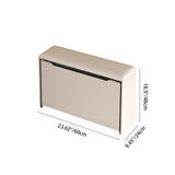 Modern Minimalist PU Leather Shoe Storage Bench with Pine Wood Legs - 2-Tier Rectangular Entryway Organizer