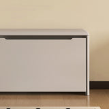 Modern Minimalist PU Leather Shoe Storage Bench with Pine Wood Legs - 2-Tier Rectangular Entryway Organizer