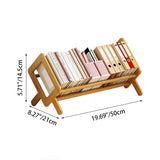 Sleek Modern Minimalist Rhombus Bamboo Bookshelf for Living Room