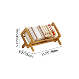 Sleek Modern Minimalist Rhombus Bamboo Bookshelf for Living Room