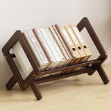 Sleek Modern Minimalist Rhombus Bamboo Bookshelf for Living Room