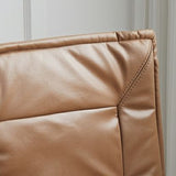 Luxurious Contemporary Long-Strip Solid Wood Recliner with Lambswool Sponge Cushion and Tech Fabric, Armless and Adjustable Backrest for Living Room & Bedroom