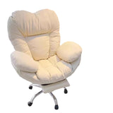Sleek Modern Minimalist Desk Chair with Tech Fabric, Curved Metal Grid Backrest, and Armrests for Home Office