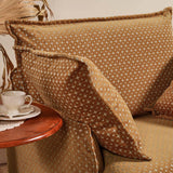 Starlight Pattern Swivel Birch Wood Accent Chair – French Retro Lounge Style for Living Room or Study