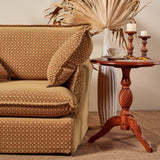 Starlight Pattern Swivel Birch Wood Accent Chair – French Retro Lounge Style for Living Room or Study