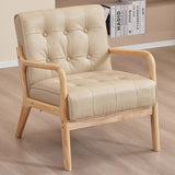 Contemporary Scandinavian Solid Wood Sofa with Oil-Waxed Leather, Rectangular Frame and Softly Rounded Edges, 1/2/3-Seater for Living Room
