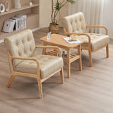Contemporary Scandinavian Solid Wood Sofa with Oil-Waxed Leather, Rectangular Frame and Softly Rounded Edges, 1/2/3-Seater for Living Room