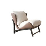 Traditional French Velvet Cat-Scratch Leather Accent Chair with Carbon Steel Frame, Rectangular Curved Square Backrest for Living Room