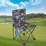 Modern Scandinavian Folding Chair with Steel X-Frame, Oxford Fabric, and Backrest – Ideal for Camping and Beach