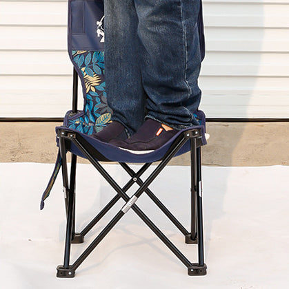 Modern Scandinavian Folding Chair with Steel X-Frame, Oxford Fabric, and Backrest – Ideal for Camping and Beach