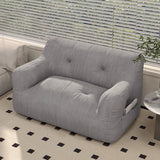 Sleek Contemporary Scandinavian Corduroy 2-Seater Sofa with Armrest & Backrest for Living Room