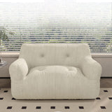 Sleek Contemporary Scandinavian Corduroy 2-Seater Sofa with Armrest & Backrest for Living Room