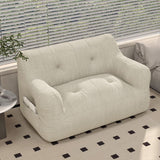 Sleek Contemporary Scandinavian Corduroy 2-Seater Sofa with Armrest & Backrest for Living Room