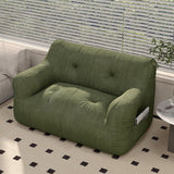 Sleek Contemporary Scandinavian Corduroy 2-Seater Sofa with Armrest & Backrest for Living Room