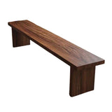 Traditional Chinese-Style Pine Wood Rectangular Shoe Bench for Living Room – Stylish Storage & Seating
