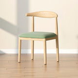 Contemporary Scandinavian Cow Corner Square Upholstered Microfiber Leather Carbon Steel Dining Chair Backrest For Dining Room