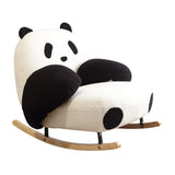 Modern Panda Lambswool & Carbon Steel Recliner Backrest for Living Room
