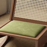 Traditional Rustic Solid Wood Frame Outdoor Patio Recliner Chair with PVC-Woven Rattan Backrest and Footrest