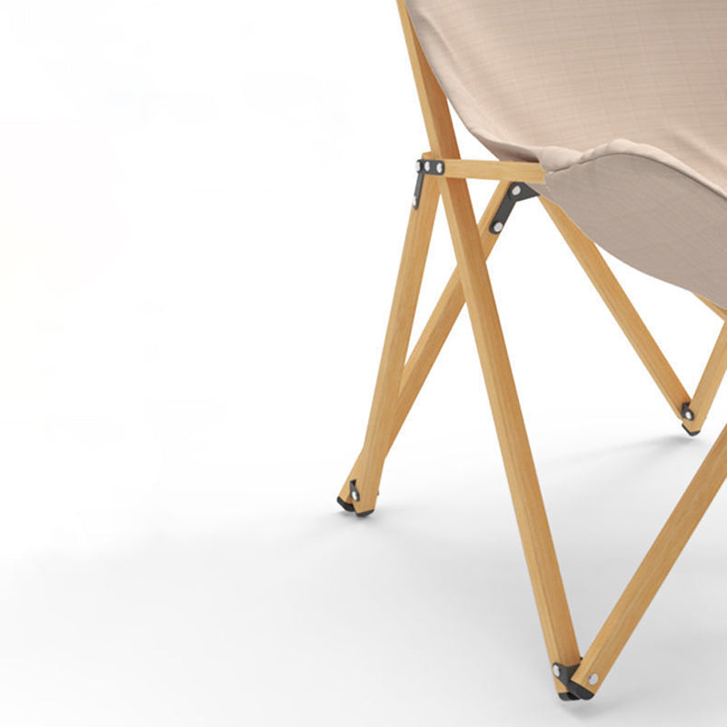 Contemporary Industrial-Style Oxford Fabric Folding Camping Chair with Backrest for Outdoor Patio