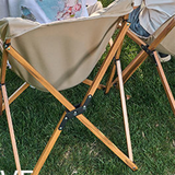 Contemporary Industrial-Style Oxford Fabric Folding Camping Chair with Backrest for Outdoor Patio