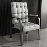 Modern Luxury PU Leather Accent Chair with Steel Frame, Backrest & Armrests for Living Room