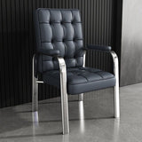 Modern Luxury PU Leather Accent Chair with Steel Frame, Backrest & Armrests for Living Room