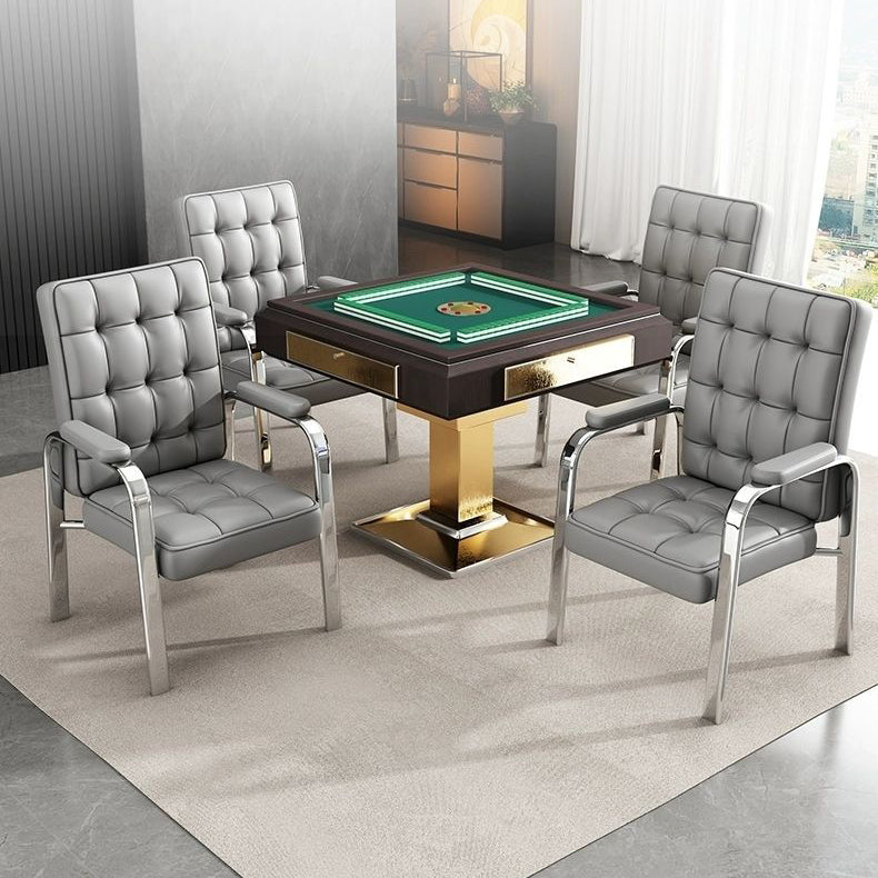 Modern Luxury PU Leather Accent Chair with Steel Frame, Backrest & Armrests for Living Room