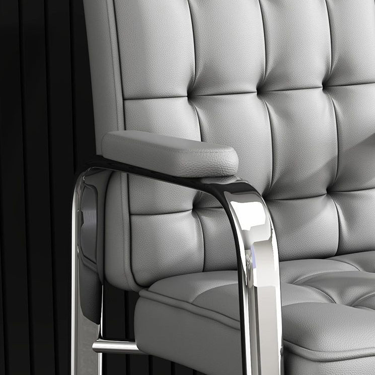 Modern Luxury PU Leather Accent Chair with Steel Frame, Backrest & Armrests for Living Room