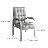 Modern Luxury PU Leather Accent Chair with Steel Frame, Backrest & Armrests for Living Room