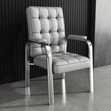 Modern Luxury PU Leather Accent Chair with Steel Frame, Backrest & Armrests for Living Room