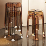 Modern Simplicity Round Acrylic Dining Chair For Dining Room