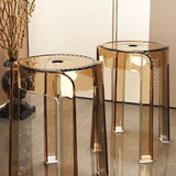 Modern Simplicity Round Acrylic Dining Chair For Dining Room