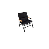 Modern Minimalist Rectangle Aluminum Outdoor Folding Chair with Oxford & Textilene Fabric, PVC Pearl Cotton Padding, Backrest & Armrests – Ideal for Garden & Camping