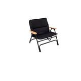 Modern Minimalist Rectangle Aluminum Outdoor Folding Chair with Oxford & Textilene Fabric, PVC Pearl Cotton Padding, Backrest & Armrests – Ideal for Garden & Camping