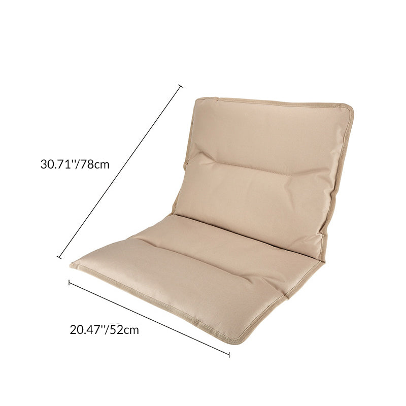 Modern Minimalist Rectangle Folding Outdoor Chair – Carbon Steel & Aluminum Alloy Frame, Beech Wood Armrests, Oxford Fabric Seat, PET Backrest, Portable & Detachable for Garden and Camping