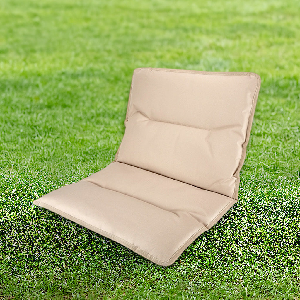 Modern Minimalist Rectangle Folding Outdoor Chair – Carbon Steel & Aluminum Alloy Frame, Beech Wood Armrests, Oxford Fabric Seat, PET Backrest, Portable & Detachable for Garden and Camping