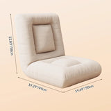 Modern Minimalist Rectangular Steel-Frame Armless Lounge Sofa with Backrest, Velvet and Cotton-Linen Upholstery, PP Cotton Fill, for Bedroom